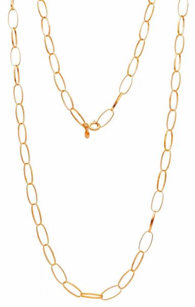 Imagen de Collar largo para mujer oro rosa 18k | 80 cm 