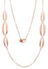 Picture of 18k rose gold long Necklace | 80 cm