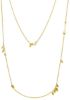 Imagen de Collar largo oro amarillo 18k y pepitas | 90 cm 
