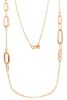 Picture of 18k rose gold long Necklace | 90 cm