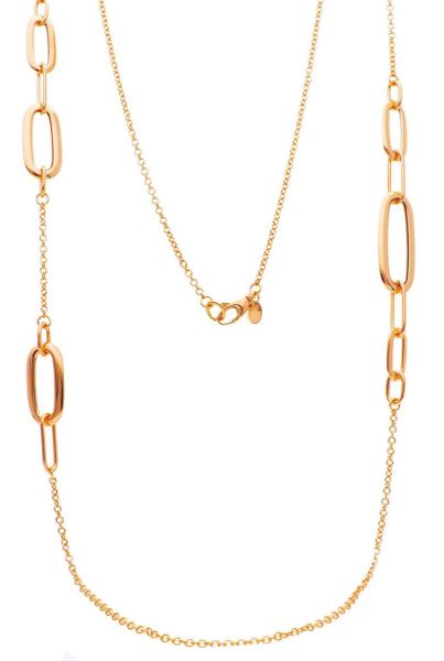 Picture of 18k rose gold long Necklace | 90 cm