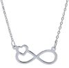 Immagine di Chocker simbolo Infinito oro bianco 9k | 40 cm 