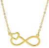 Immagine di Chocker simbolo Infinito oro giallo 9k | 40 cm 