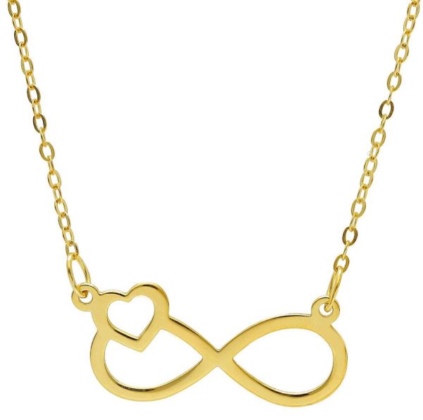 Immagine di Chocker simbolo Infinito oro giallo 9k | 40 cm 