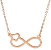 Immagine di Chocker simbolo Infinito oro rosa 9k | 40 cm 