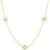 Picture of Four-leaf Clovers Chocker | 9k yellow gold | 42 cm