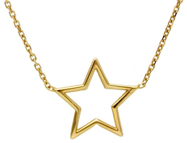 Picture of Tiny Star Chocker | 18k yellow gold | 42 cm