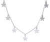 Imagen de Chocker Estrellas oro blanco 18k | 42 cm 
