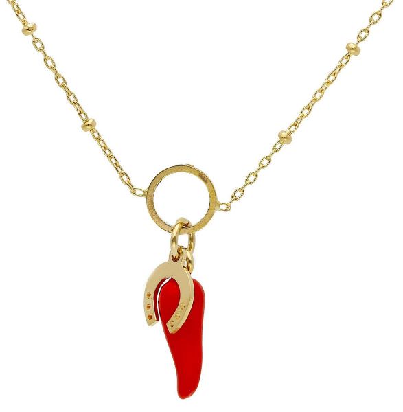 Imagen de Chocker Cuerno buena Suerte oro amarillo 18k | 42 cm 