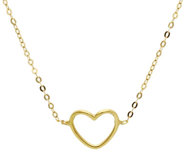 Immagine di Chocker Cuore da donna oro giallo 18k | 40 cm 