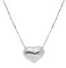 Immagine di Chocker Cuore oro bianco 18k | 40 cm 