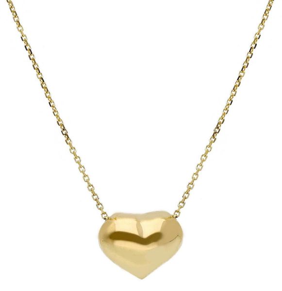 Immagine di Chocker Cuore oro giallo 18k | 40 cm 