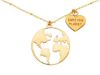Imagen de Chocker Corazón oro amarillo 18k | 42 cm 
