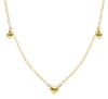 Immagine di Chocker Cuori oro giallo 18k | 39+3 cm 
