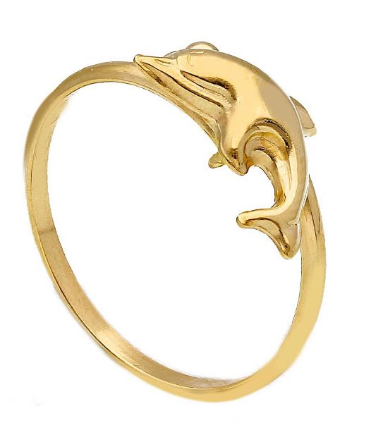 Immagine di Anellino ragazza Delfino oro giallo 18k