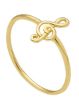 Picture of 18k yellow gold Violin Key Ring | Made in Italy