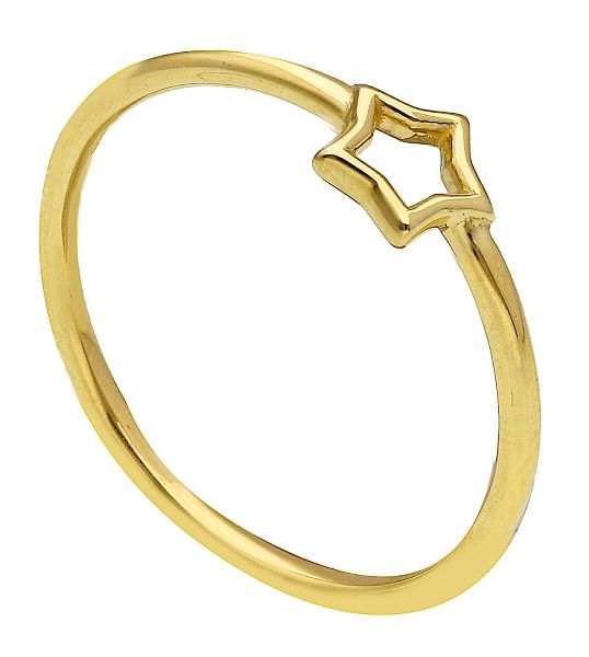 Immagine di Anello ragazza Stella a filo oro giallo 18k