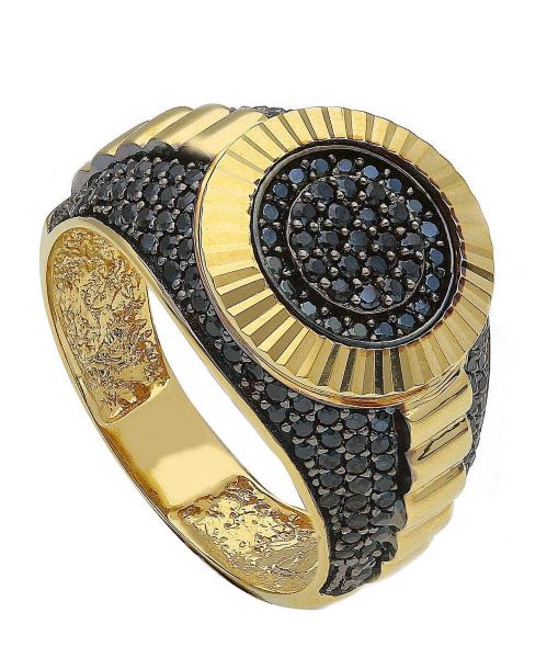 Imagen de Anillo Chevalier para hombre oro amarillo 18k