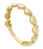 Immagine di Anello Fedina uomo donna Cuori oro giallo 9k