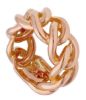 Picture of 18k rose gold Curb link Ring | Made in Italy