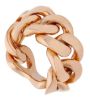 Imagen de Anillo malla Cubana oro rosa 18k