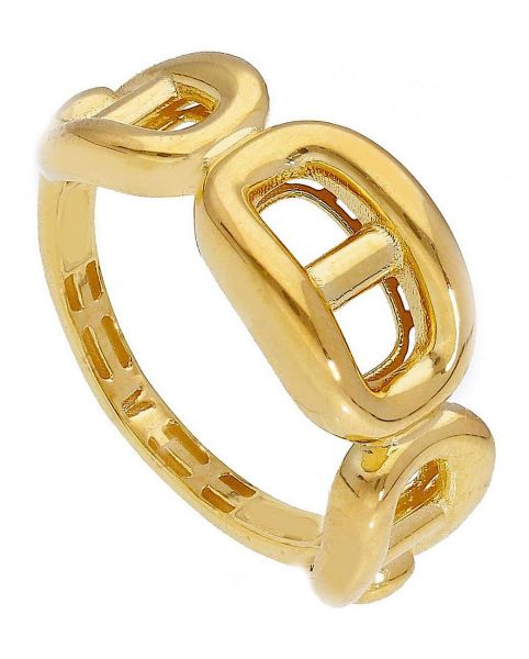 Picture of 18k yellow gold Anchor link Ring