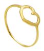 Immagine di Anello Cuore a filo oro giallo 18k