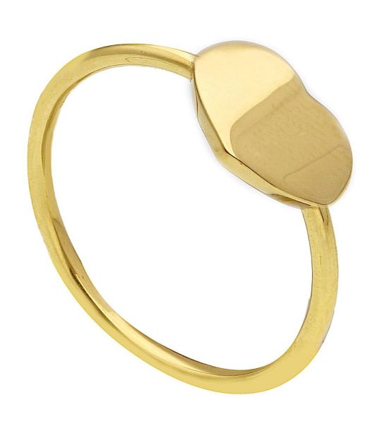 Imagen de Anillo Corazón grande oro amarillo 18k