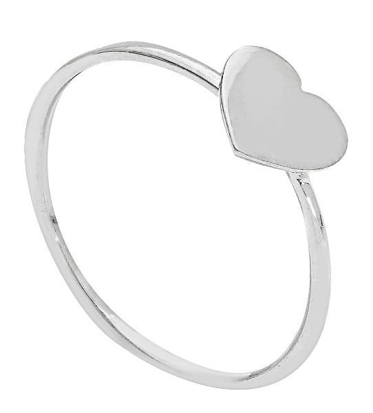 Picture of 18k white gold Heart Ring | Made in Italy