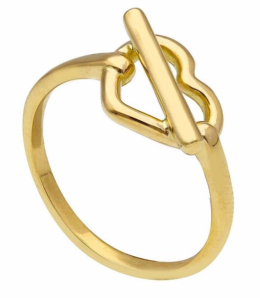 Immagine di Anello Cuore oro giallo 18k