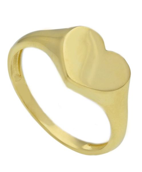 Picture of 9k yellow gold Heart Ring | Made in Italy