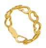 Imagen de Anillo Corazones de hilo oro amarillo 18k