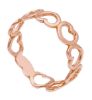 Imagen de Anillo Corazones de hilo oro rosa 18k