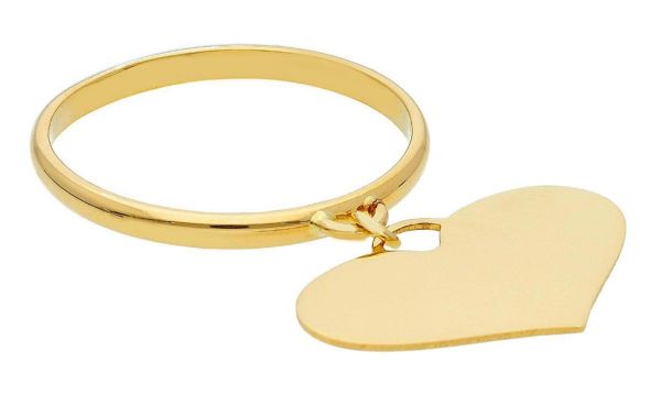 Imagen de Anillo Corazón oro amarillo 18k  para mujer