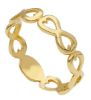 Picture of 18k yellow gold all-round Infinity symbols Ring