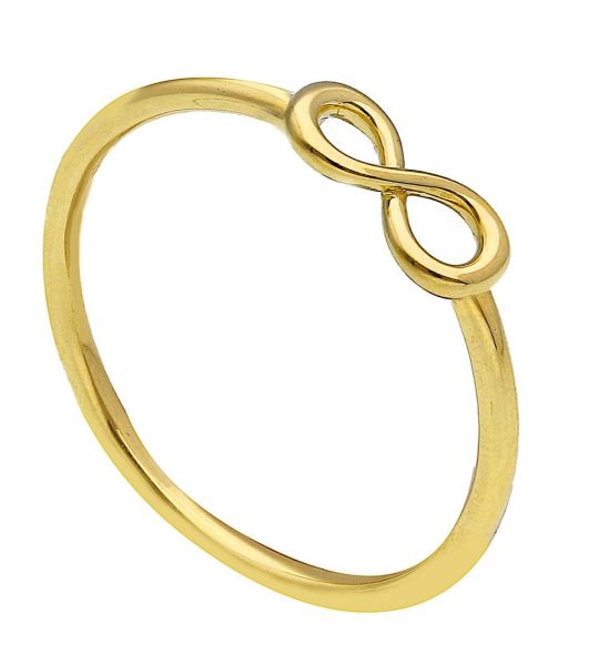 Imagen de Anillo símbolo Infinito oro amarillo 18k