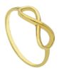 Picture of 9k yellow gold Infinity symbol Ring
