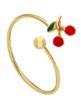 Picture of 18k yellow gold and enamel Cherries Ring