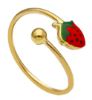 Immagine di Anello baby Fragolina oro giallo 18k e smalto