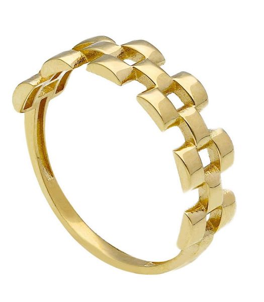 Imagen de Anillo malla Cartier Panthère oro amarillo 18k 