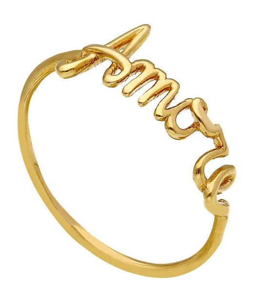 Imagen de Anillo "Amore" oro amarillo 18k