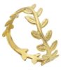 Imagen de Anillo Corona de laurel ondulada oro amarillo macizo 18k