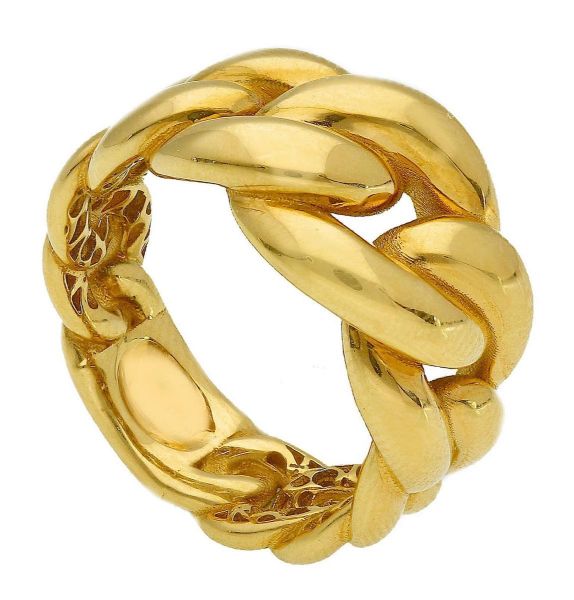 Immagine di Anello scalare Groumette rigida oro giallo 18k