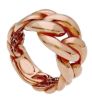 Picture of 18k rose gold Groumette link Ring | Made in Italy