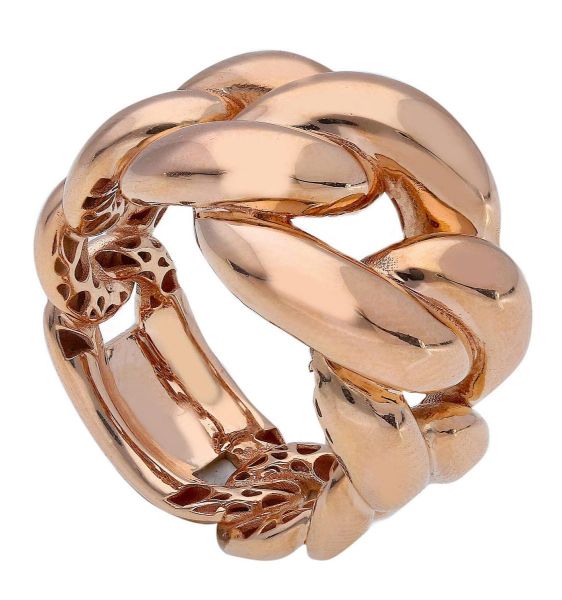 Immagine di Anello scalare Groumette rigida oro rosa 18k