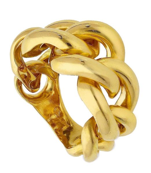Picture of 18k yellow gold Curb link Ring