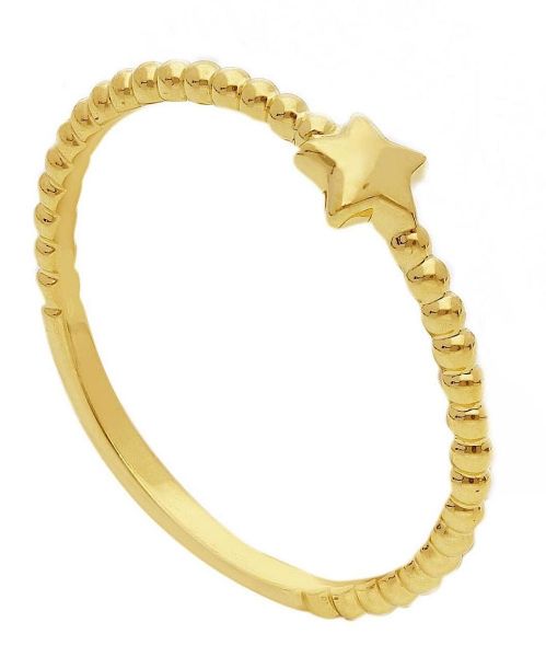 Picture of 9k yellow gold women's Star Ring