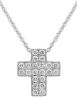 Imagen de Chocker de oro blanco 18k con Cruz de brillantes | 42 cm