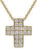 Picture of Diamond Cross Chocker | 18k yellow gold | 42 cm