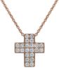 Picture of Diamond Cross Chocker | 18k rose gold | 42 cm